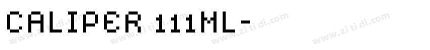 CALIPER 111ML字体转换
